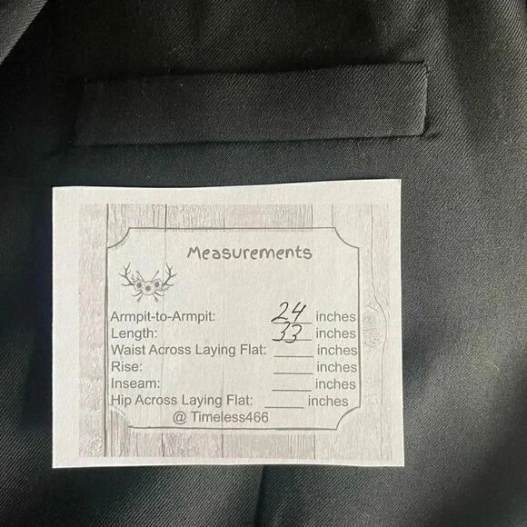 ZARA Single Button Black Oversized Blazer Suit Separates Viscose Blend SZ XL - Picture 7 of 11